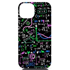 Math Linear Mathematics Education Circle Background Iphone 14 Black Uv Print Case by Hannah976