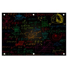 Mathematical Colorful Formulas Drawn By Hand Black Chalkboard Banner And Sign 6  X 4  by Ravend