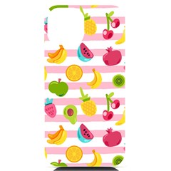 Tropical Fruits Berries Seamless Pattern Iphone 14 Black Uv Print Case by Ravend