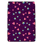 Colorful Stars Hearts Seamless Vector Pattern Removable Flap Cover (L) Front