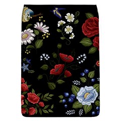 Floral Folk Fashion Ornamental Embroidery Pattern Removable Flap Cover (l) by Apen