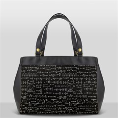 Math Equations Formulas Pattern Oversize Office Handbag (2 Sides) by Ravend