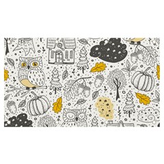 Doodle Seamless Pattern With Autumn Elements Banner And Sign 7  X 4  by Ravend