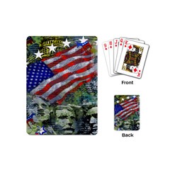 Usa United States Of America Images Independence Day Playing Cards Single Design (mini) by Ket1n9