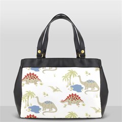 Dinosaur Art Pattern Oversize Office Handbag (2 Sides) by Ket1n9