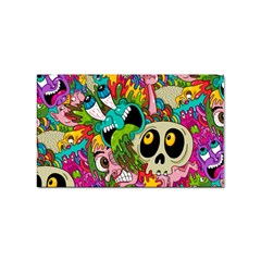 Crazy Illustrations & Funky Monster Pattern Sticker Rectangular (10 Pack) by Ket1n9