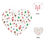 Christmas Playing Cards Single Design (Heart) Front