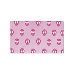 Alien Pattern Pink Sticker (rectangular) by Ket1n9