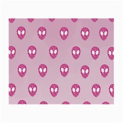 Alien Pattern Pink Small Glasses Cloth (2 Sides) by Ket1n9