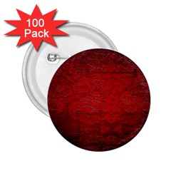 Red Grunge Texture Black Gradient 2 25  Buttons (100 Pack)  by Ket1n9