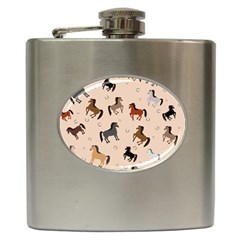 Horses For Courses Pattern Hip Flask (6 Oz) by Ket1n9