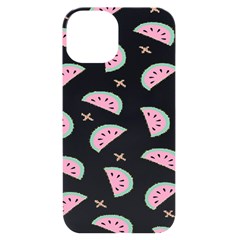 Fresh Watermelon Slices Texture Iphone 14 Black Uv Print Case by Ket1n9