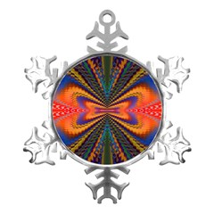 Casanova Abstract Art-colors Cool Druffix Flower Freaky Trippy Metal Small Snowflake Ornament by Ket1n9