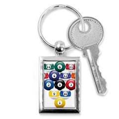 Abstract Vibrant Colour Botany Key Chain (rectangle) by Ket1n9