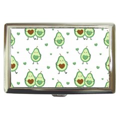 Cute Seamless Pattern With Avocado Lovers Cigarette Money Case by Ket1n9