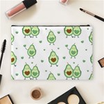 Cute Seamless Pattern With Avocado Lovers Cosmetic Bag (Large) Back