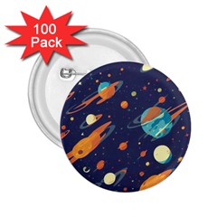 Space Galaxy Planet Universe Stars Night Fantasy 2 25  Buttons (100 Pack)  by Ket1n9