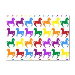 Colorful Horse Background Wallpaper Sticker A4 (10 Pack) by Hannah976