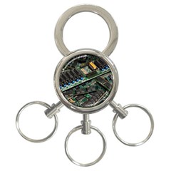 Computer Ram Tech - 3-ring Key Chain by Hannah976