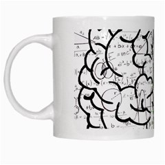 Brain Mind Psychology Idea Drawing White Mug by Ndabl3x