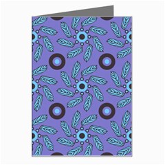 Floral Seamless Pattern Greeting Card by Ket1n9