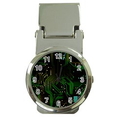 Circuits Circuit Board Green Technology Money Clip Watches by Ndabl3x