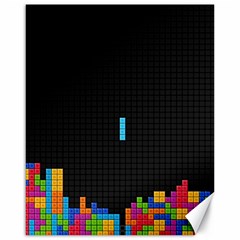 Tetris Game Canvas 16  X 20  by Cendanart