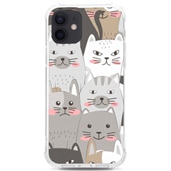 Cute Cats Seamless Pattern Iphone 12/12 Pro Tpu Uv Print Case by Bedest