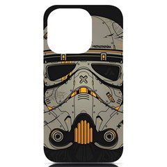 Stormtrooper Iphone 14 Pro Black Uv Print Case by Cendanart