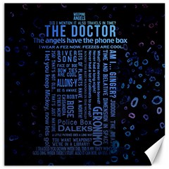 Doctor Who Tardis Canvas 12  X 12  by Cendanart