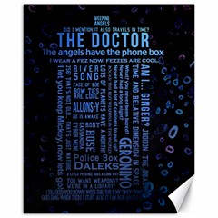 Doctor Who Tardis Canvas 16  X 20  by Cendanart