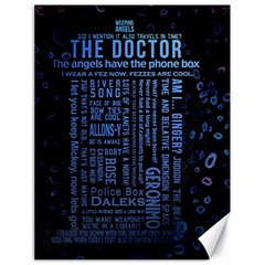 Doctor Who Tardis Canvas 18  X 24  by Cendanart