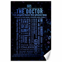 Doctor Who Tardis Canvas 20  X 30  by Cendanart