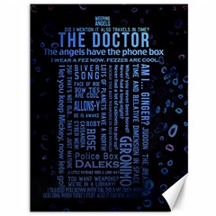 Doctor Who Tardis Canvas 36  X 48  by Cendanart