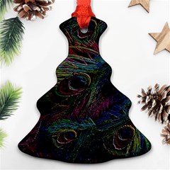 Peacock Feather Paradise Ornament (christmas Tree)  by Cendanart