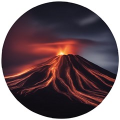 Volcanic Eruption Wooden Puzzle Round by Proyonanggan