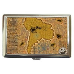 Vintage Map Of The World Continent Cigarette Money Case by Proyonanggan