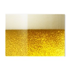 Light Beer Texture Foam Drink In A Glass Crystal Sticker (a4) by Cemarart