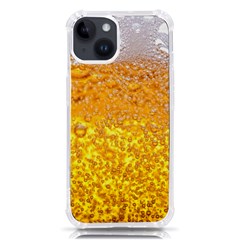 Liquid Bubble Drink Beer With Foam Texture Iphone 14 Tpu Uv Print Case by Cemarart