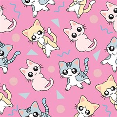 Cute Animal Little Cat Seamless Pattern Play Mat (rectangle) by Grandong