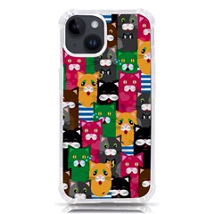 Cat Funny Colorful Pattern Iphone 14 Tpu Uv Print Case by Grandong