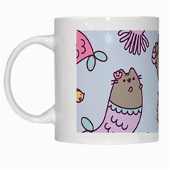 Pusheen Cat Cute White Mug by Grandong