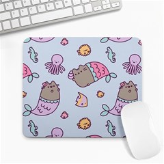 Pusheen Cat Cute Large Mousepad by Grandong