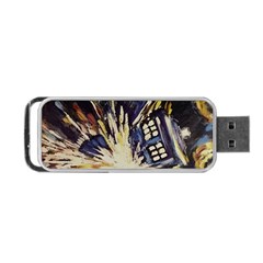 Tardis Doctor Who Pattern Portable Usb Flash (two Sides) by Cemarart