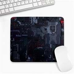 Abstract Tech Computer Motherboard Technology Large Mousepad by Cemarart