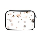 Golden-snowflake Apple MacBook Pro 13  Zipper Case Front