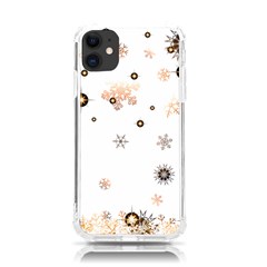 Golden-snowflake Iphone 11 Tpu Uv Print Case by saad11