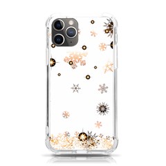 Golden-snowflake Iphone 11 Pro 5 8 Inch Tpu Uv Print Case by saad11