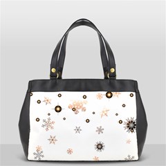 Golden-snowflake Oversize Office Handbag (2 Sides) by saad11