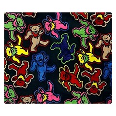 Dead Head Deadhead Grateful Dead Two Sides Premium Plush Fleece Blanket (small) by Cemarart